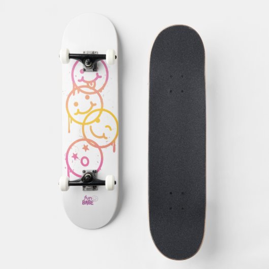 Skateboard Fun Babe : Triple Smiley Cruiser (Recto)