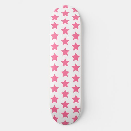 Skateboard Fun Hot Rose Stars Motif - Filles (Recto)