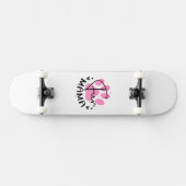 Skateboard Fun Mama Empreinte de patte de chat (Horz)