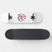 Skateboard Fun Mama Empreinte de patte de chat (Horz)