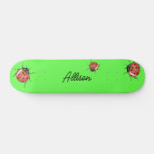 Skateboard Fun néon vert Ladybug (Horz)