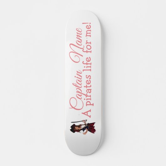 Skateboard Fun Pink Girl (Devant)