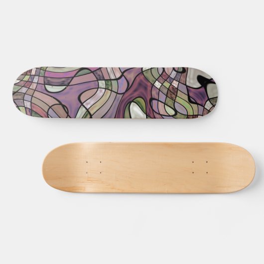 Skateboard Funky Black Grey Vert violet violet violet Wave Ar (Horz)