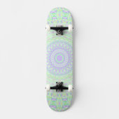 Skateboard Funky Boho Éclectique Pastel Trippy Hippie Mandala (Recto)