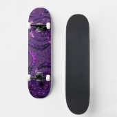 Skateboard Funky Bold Bohème Violet Abstrait Fractal Numériqu (Recto)