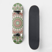 Skateboard Funky Intricte Boho Eclectique Hippie Xmas Mandala (Recto)