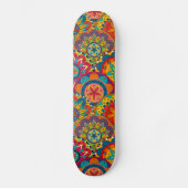 Skateboard Funky Retro couleur Motif Mandala (Recto)