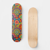 Skateboard Funky Retro couleur Motif Mandala (Recto)