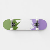 Skateboard Funky Spiky ZigZag Abstrait Genderqueer Pride Drap (Horz)