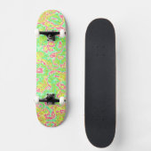 Skateboard Funky Super Retro Bold Neon Hippie Trippie Marbre (Recto)