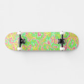 Skateboard Funky Super Retro Bold Neon Hippie Trippie Marbre (Horz)