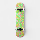 Skateboard Funky Super Retro Bold Neon Hippie Trippie Marbre (Recto)