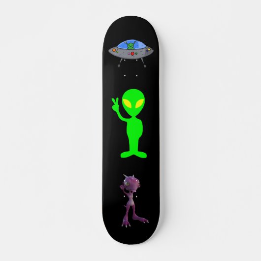 Skateboard FUNNY ALIENS UFO Skateboards (Devant)
