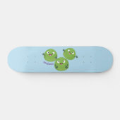 Skateboard Funny Brussels sprouts légumes caricature (Horz)