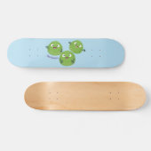 Skateboard Funny Brussels sprouts légumes caricature (Horz)