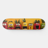Skateboard Funny Fruit Emojis (Horz)
