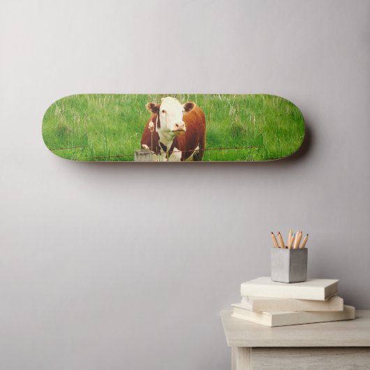 Skateboard Funny Ironic Cow 4André (Art mural (Horz))