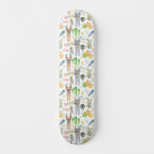 Skateboard Funny Llama Cactus Retro Vibe Love (Recto)