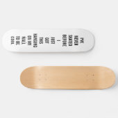 SKATEBOARD FUNNY SKATER HIPSTER WALL ART COOL (Horz)