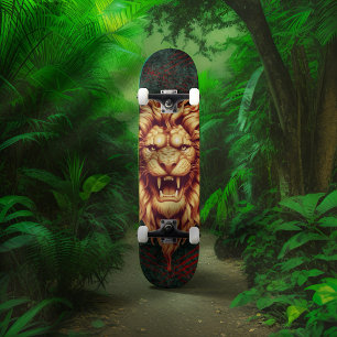 Skateboard Furie rugissante : Majesté du lion