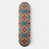 Skateboard Fusion de Vagues de Couleurs – Art Abstrait Modern (Recto)