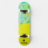 Skateboard Futuriste Jaune (Recto)