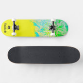 Skateboard Futuriste Jaune (Horz)