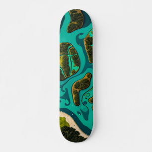 Skateboard Futuristic Marshlands