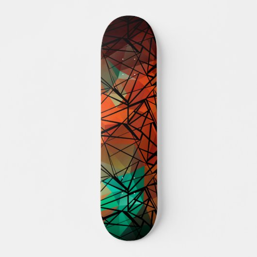 Skateboard FuzzyFoxArt, polygone (Devant)