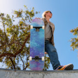 Skateboard Galaxie bleue<br><div class="desc">Patinage galaxie bleu et violet avec étoiles.</div>