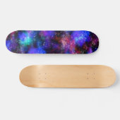 Skateboard Galaxie colorée Espace cosmique (Horz)