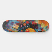 Skateboard Galaxie colorée Peinture Abstraite (Horz)