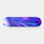 Skateboard Galaxie rose et bleu Abstrait (Horz)