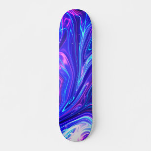 Skateboard Galaxie rose et bleu Abstrait