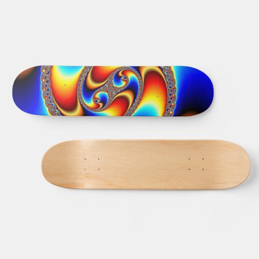Skateboard Galaxie spirale - Art fractal (Horz)