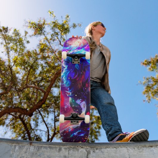 Skateboard Galaxy Lion Blue (Extérieur 1)