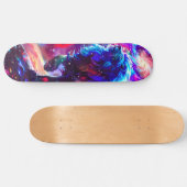 Skateboard Galaxy Lion Blue (Horz)