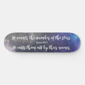 Skateboard Galaxy Sky Scripture Bible Verse (Horz)