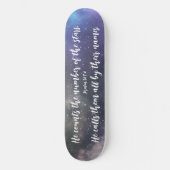 Skateboard Galaxy Sky Scripture Bible Verse (Recto)