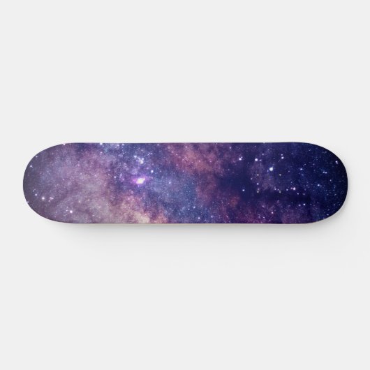 Skateboard Galaxy Stars Universe Sky Blue Space Cosmic (Horz)