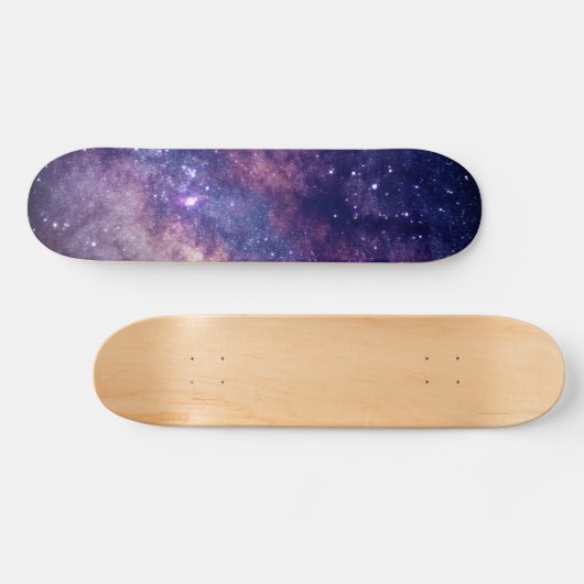 Skateboard Galaxy Stars Universe Sky Blue Space Cosmic (Horz)