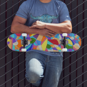 Skateboard Galets sur une plage