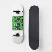 Skateboard Game Over, Level Up : Monde de jeu rétro pixelisé (Recto)