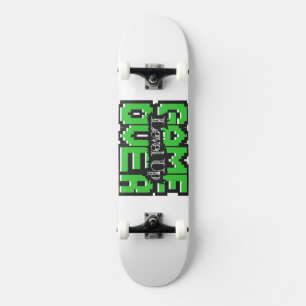 Skateboard Game Over, Level Up : Monde de jeu rétro pixelisé