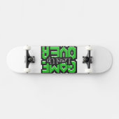 Skateboard Game Over, Level Up : Monde de jeu rétro pixelisé (Horz)