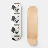 Skateboard Gamecock argenté (Recto)
