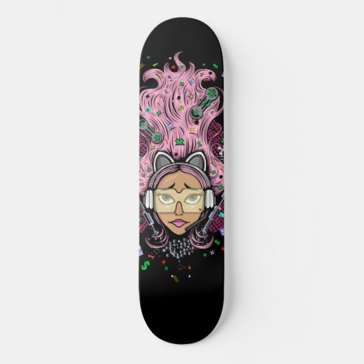 Skateboard Gamer fille (Recto)