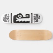 Skateboard Gator & Eagle, hiéroglyphe mexicain(Maya) (Horz)