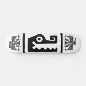 Skateboard Gator & Eagle, hiéroglyphe mexicain(Maya) (Horz)