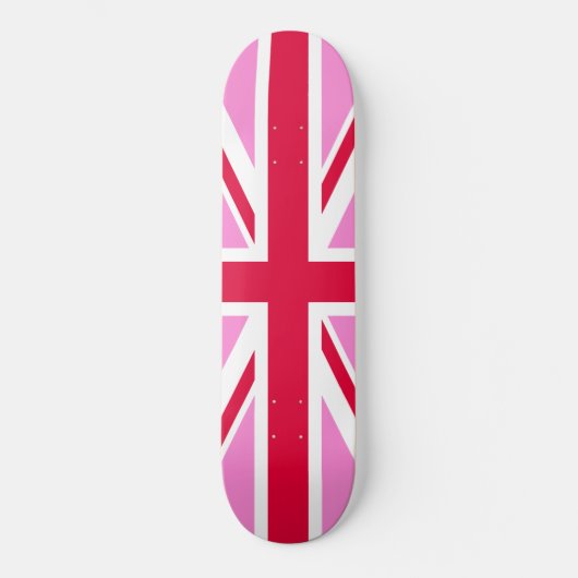 Skateboard GAY PRIDE britannique (Union Jack rose) (Drapeau b (Recto)